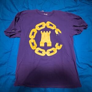 CROOKS & CASTLES Large Purple Short Sleeve T-Shirt